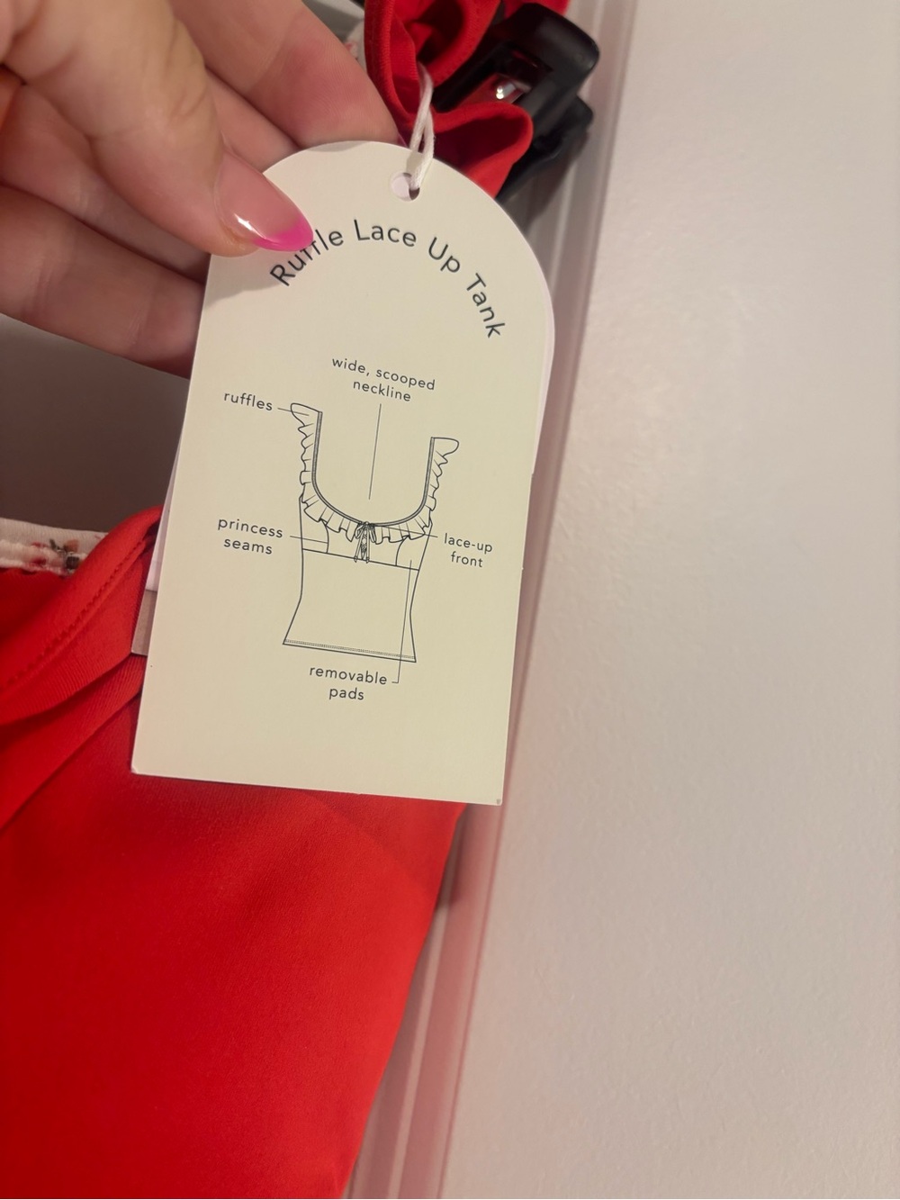 [BLOGILATES] RUFFLE LACE UP TANK - Picture 9 of 10